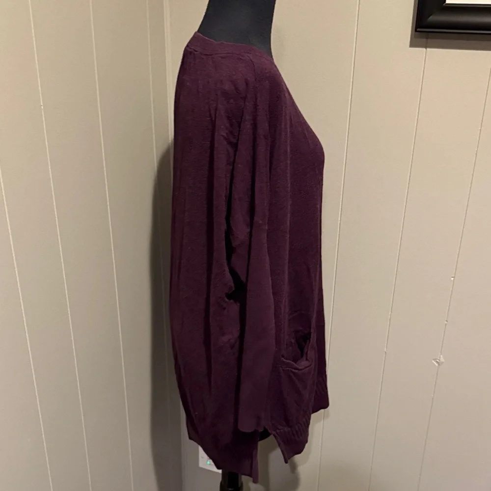 Victoria's Secret Casual Purple Crew Neck Cashmere Sweater with Pockets